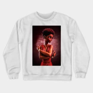 Cute black girl Crewneck Sweatshirt